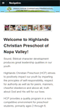 Mobile Screenshot of highlandschristianpreschool.org